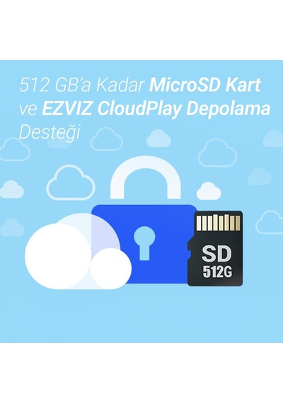 Ezvız Cb8c Kit 2k Pilli Pan-tilt Kamera + Panel