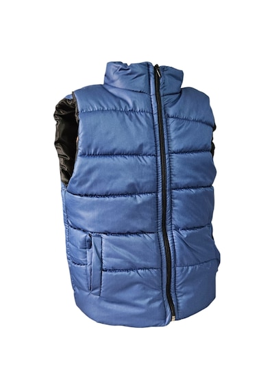 Mnk Baby & Kids Erkek Çocuk Kapüşonsuz Cepli Trend Şişme Yelek M00708 Indigo