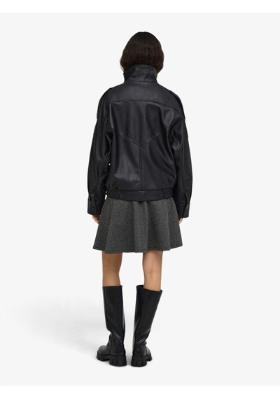 Only Onlvanı L/s Faux Leather Jacket Pnt Kadın Siyah Mont - 15380880