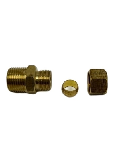 Sarı Pirinç Yüksüklü Rekor 1/8 - 4mm