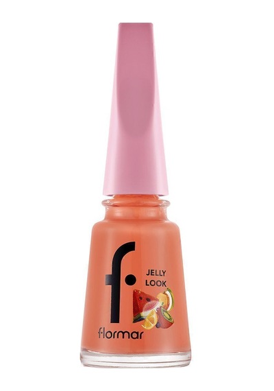 Flormar Juicy Fruits Jelly Look Yüksek Pigmentli & Parlak Bitişli Jel Görünümlü Oje Jl99 Juicy Papaya