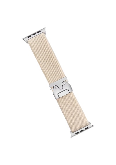Gld-spt- Newface Apple Uyumlu Watch 42mm Forest Kumaş Kordon - Krem