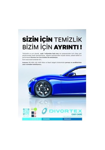 Divortex Wash & Go Oto Şampuanı, Dvx1501