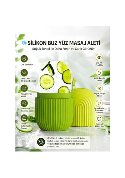 Yüz Masaj Aleti Buz Kalıbı Cilt Bakımı Yüz Için Buz Kalıbı Yüz Masaj Buzu Buz Küresi Yüz Buzu