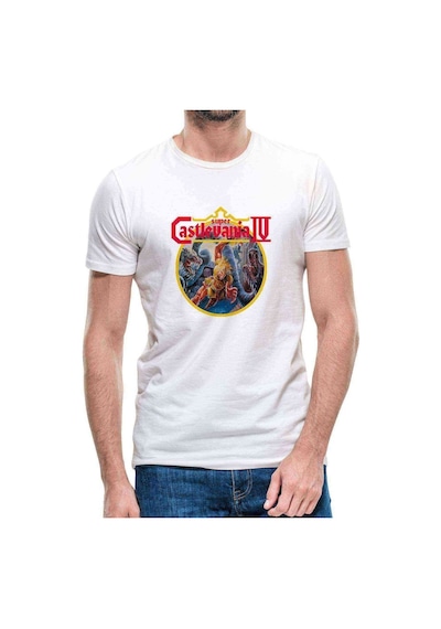 Castlevania Super Castlevania Iv Erkek Beyaz Tshirt