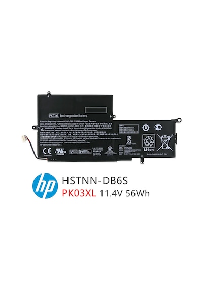 HP Spectre Uyumlu X360 13-4109Ur Notebook Bataryası - Pili