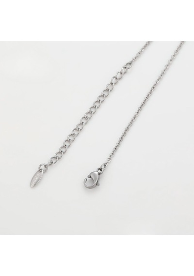 Zirkon Taşlı Kar Tanesi Motifli Platin Kaplama Kadın Kolye Silver