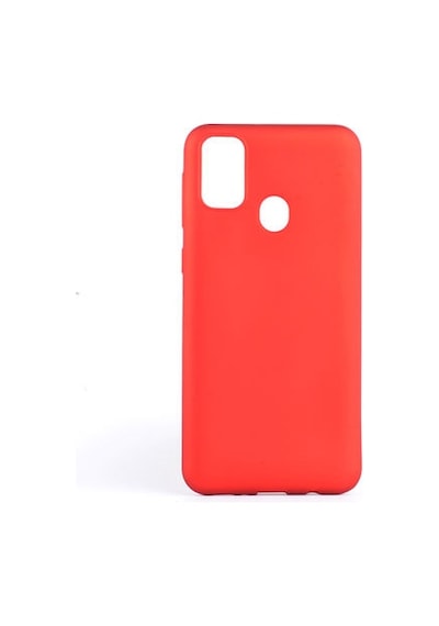 Samsung Galaxy Uyumlu M30s Kılıf Esnek Yapılı İnce Slim Silikon Kapak Ryc/premier Kirmizi