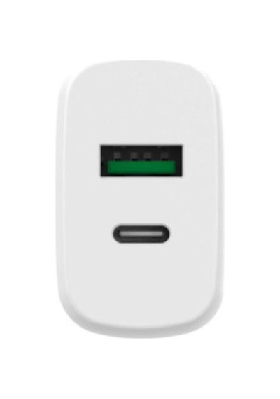 Bix ZH-2U41T 25W USB-A ve Type-C PD 3.0 Hızlı Şarj Adaptörü Beyaz ﻿