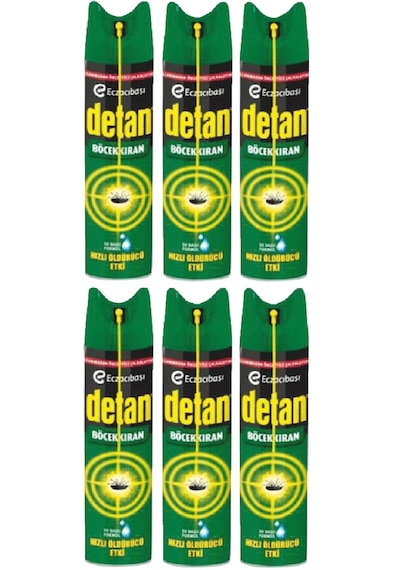 Detan Köpük Böcek Spreyi Kokusuz 6 x 275 ML