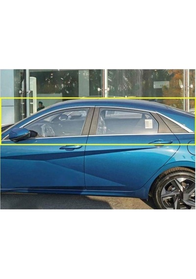 Hyundai Elantra Krom Cam Çerçevesi Set 2020- 12 Parça