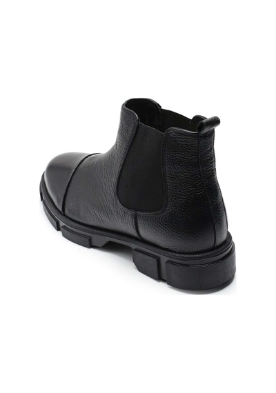 Costo Shoes Büyük Numara Erkek Bot Rahat Geniş Kalıp Siyah