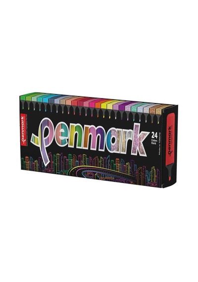 Fosforlu Kalem 24 Lü Süperkutu 6neon+6pastel+6tropik+6sim Renkli