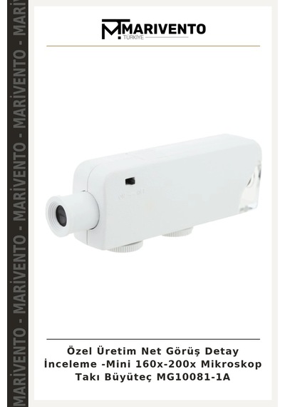 Özel Üretim Net Görüş Detay İnceleme -mini 160x-200x Mikroskop Takı Büyüteç Mg10081-1a