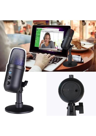 Profesyonel Kardioid Rgb Oyuncu Stüdyo Kayıt Kablolu Podcast Mikr