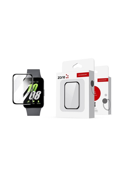Galaxy   Uyumlu  Fit 3 Zore Pmma Pet Saat Ekran Koruyucu-siyah
