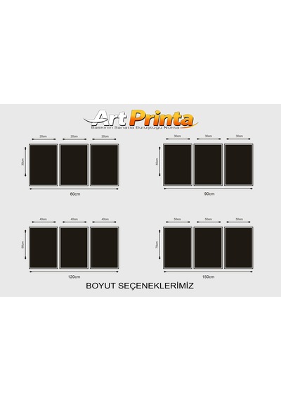Mor Kelebekli Çiçekli 3 Lü Kanvas Tablo Seti