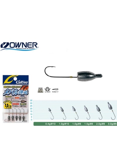 Cultiva Jh-83 0.4gr No10 Mebaru Dama Lrf Jighead