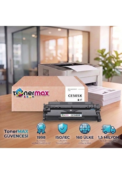 Hp Laserjet P2050 .  Toner Çipli Ce505x 4'lü 6.500 Sayfa