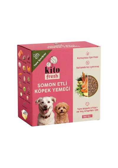 Kito Fresh Somon Etli Taze Yetişkin Köpek Yemeği 250 G
