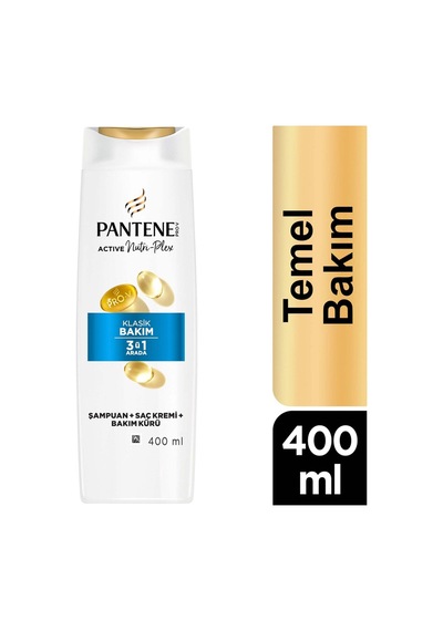 2 Adet Pantene Klasik Bakım 3+1 400 Ml Şampuan