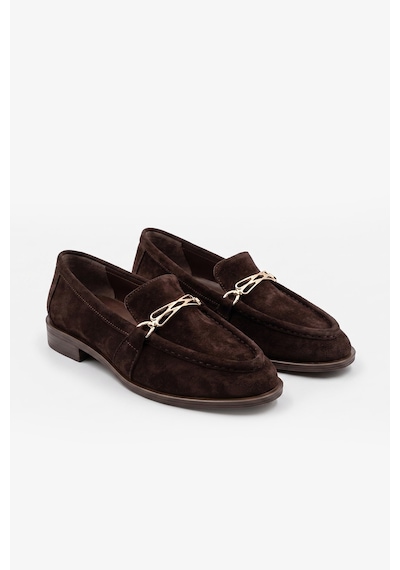 Louis Cardy Monroe Kahverengi Süet Deri Kadın Loafer