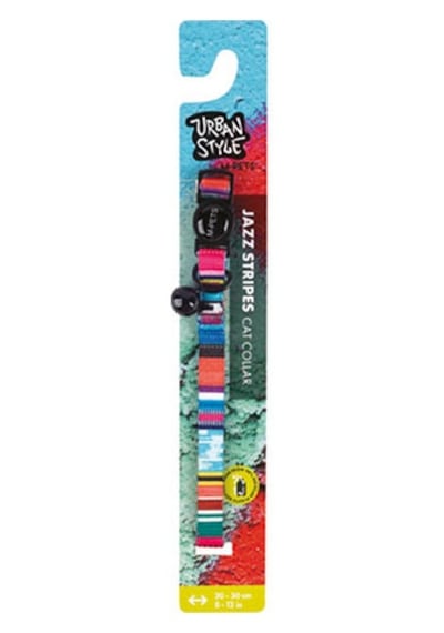 M-pets Urban Style Jazz Stripes Kedi Boyun Tasması 244-58003.01