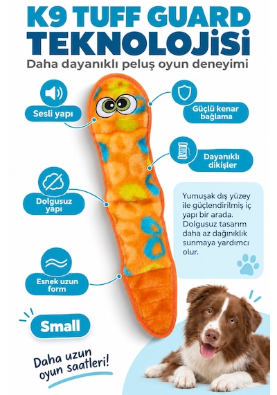 Outward Hound Sssupreme Snake Peluş Köpek Oyuncağı Small
