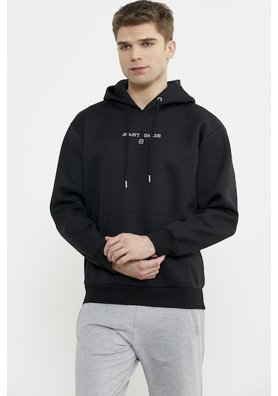 Sementa Oversize Kapüşonlu Sweatshirt - Siyah Siyah