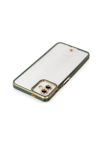 Samsung Galaxy  Uyumlu,  A04 Kılıf Liva Lens Silikon - Yeşil