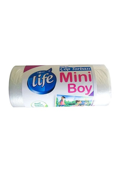 Life Mini Boy Çöp Torbası Şeffaf 40 x 50 CM