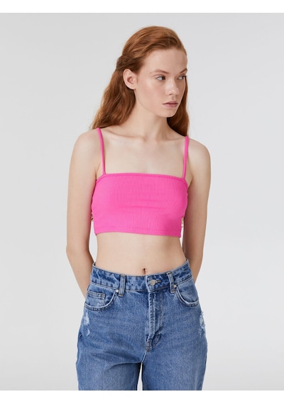 Loft Crop Kadın Atlet Fuchsıa