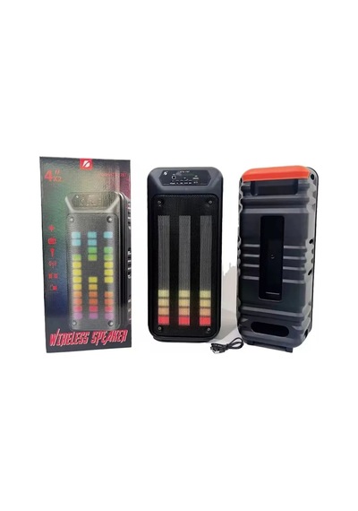 Dev Party Speaker Şarjlı Bluetooth Hoparlör Rgb Işıklı Kablosuz Taşınabilir Hoparlör