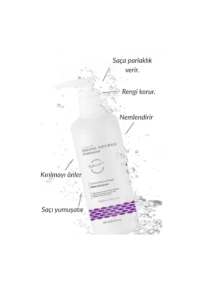 Turunculaşma Karşıtı Mor Şampuan Silver Şampuan 500 Ml