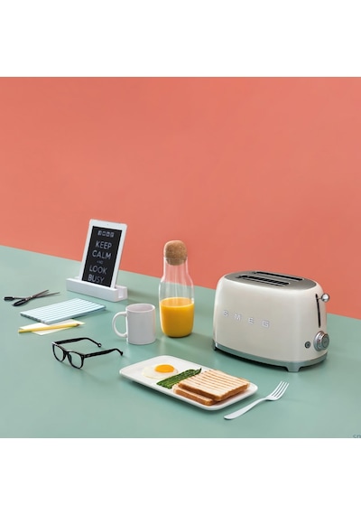 Smeg TSF0CREU Retro 2 Dilim Ekmek Kızartma Makinesi