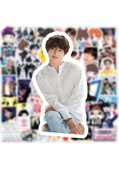 Bts Yıldız Çocuklar Macbook Notebook Tablet Telefon Ajanda Laptop Defter Sticker Seti Diğer