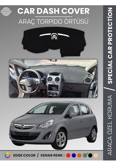 Opel Corsa D 2006-2014 Torpido Örtüsü Ön Göğüs Halı Torpido Koruma Birebir Uyum Kaymaz Özel Kesim - 118 Stiloto