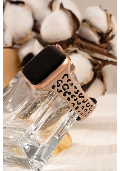 Apple Watch İle Uyumlu Leopar Desenli Silikon Kordon, Dokulu Oyma Tasarım, Series 10/11 42mm 45mm 44mm 46mm 41mm 40mm 38mm Se Çok Renkli Apple Watch İle Uyumlu Leopar Desenli Silikon Kordon, Dokulu Oyma Tasarım, Series 10/11 42mm 45mm 44mm 46mm 41mm 40mm 38mm Se Çok Renkli