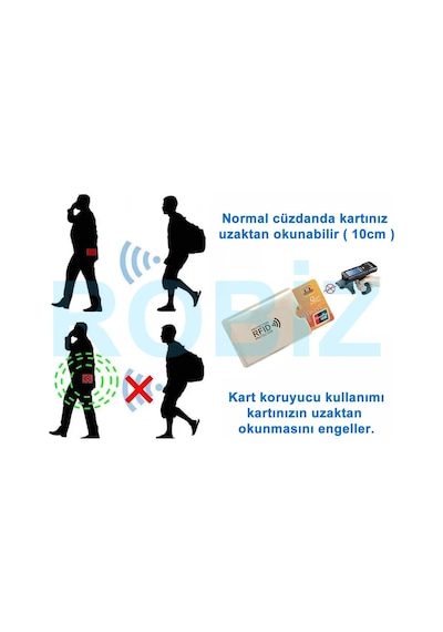 Temassız Kredi Banka Kimlik Kartı Koruyucu Kılıf Hırsızlık Önleyici Rfid Nfc Antistatik Aluminyum Metalize Poşe
