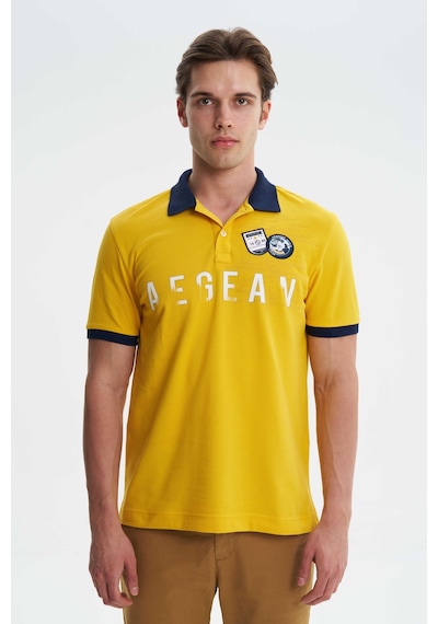 AR-MA Arma Erkek Regular Fit Likralı Pike Polo Yaka Tişört Y27374308601 Sarı