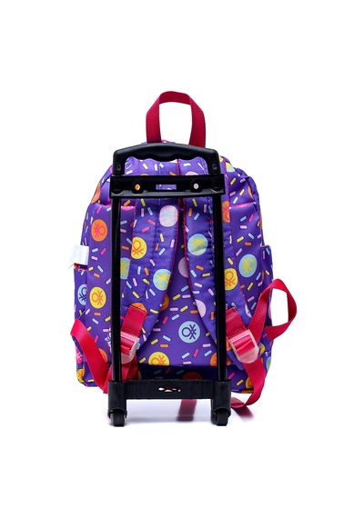 Unıted Colors Of Benetton Tekerlekli Anaokul Sırt Çantası Seti Bnt-788183 Mor