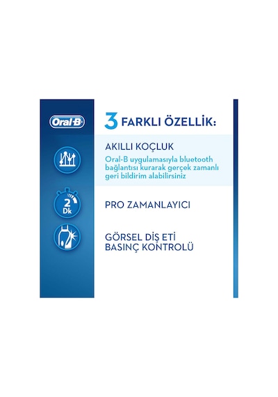 Oral-B Smart 4 4500 Modern Motif Elektrikli Diş Fırçası Beyaz