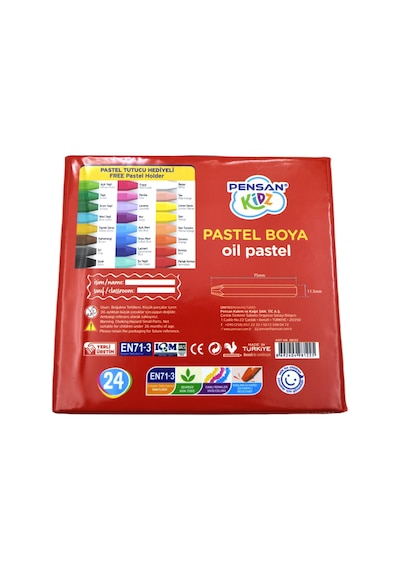 Pensan Kidz Çantalı Pastel Boya 24 Renk