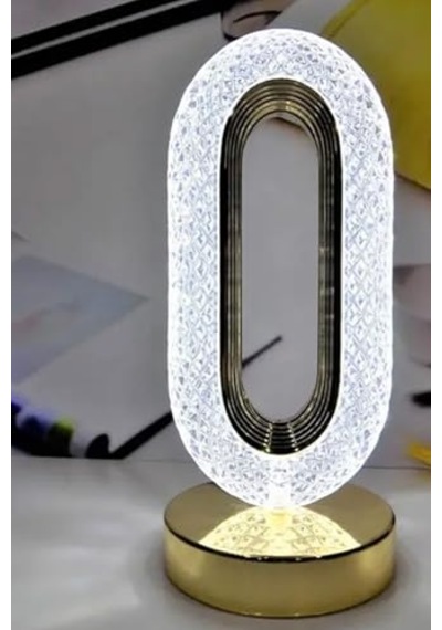 Şarjlı Dokunmatik Dekoratif Dim Edilebilir Masa Lambası Gold, Kristal Elmas Enerji Sınıfı A 10 Parça Siyah 81800784