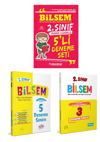 Zeki Çocuk Markaj 2.sınıf Bilsem Deneme Sınavı Seti