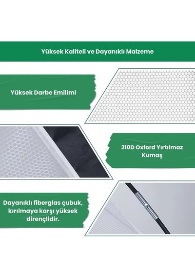Golf Vuruş Antrenman Çadırı Hedef Ağı Golf Sopası Ve 3 Top Hediyeli Siyah