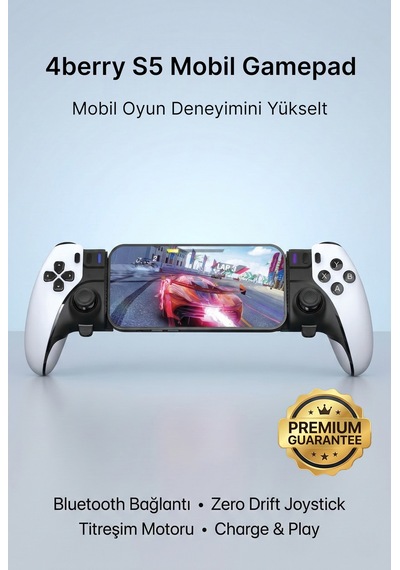 S5 Mobil Oyun Kolu & Gamepad Dönüştürücü Android Apple Uyumlu iOs Pc Type c Bağlantı Titreşimli