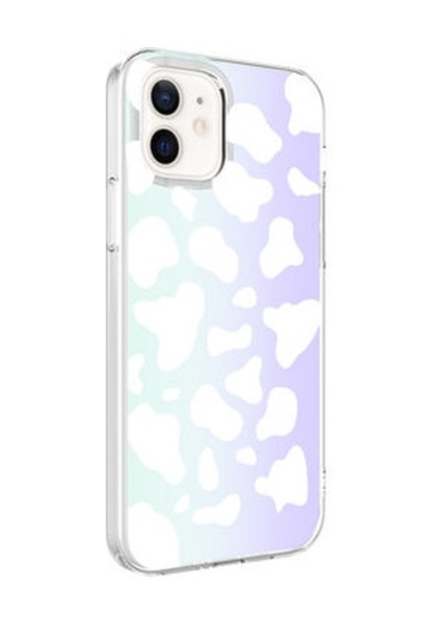 Lexroo İphone 12 M-blue Desenli Silikon İnce Kılıf - Moon