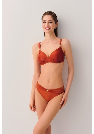 Suwen Jenny Aksesuarlı Bikini Alt Sb2547513871387 Parlak Tarçın