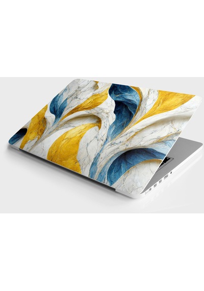 Laptop Sticker Bilgisayar Notebook Pc Kaplama Etiketi Soyut Ebru